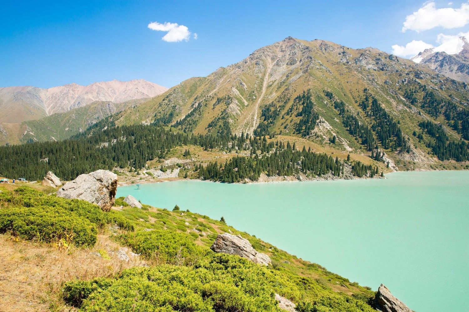 Almaty Lake Tien Shan Mountain Kazakhstan