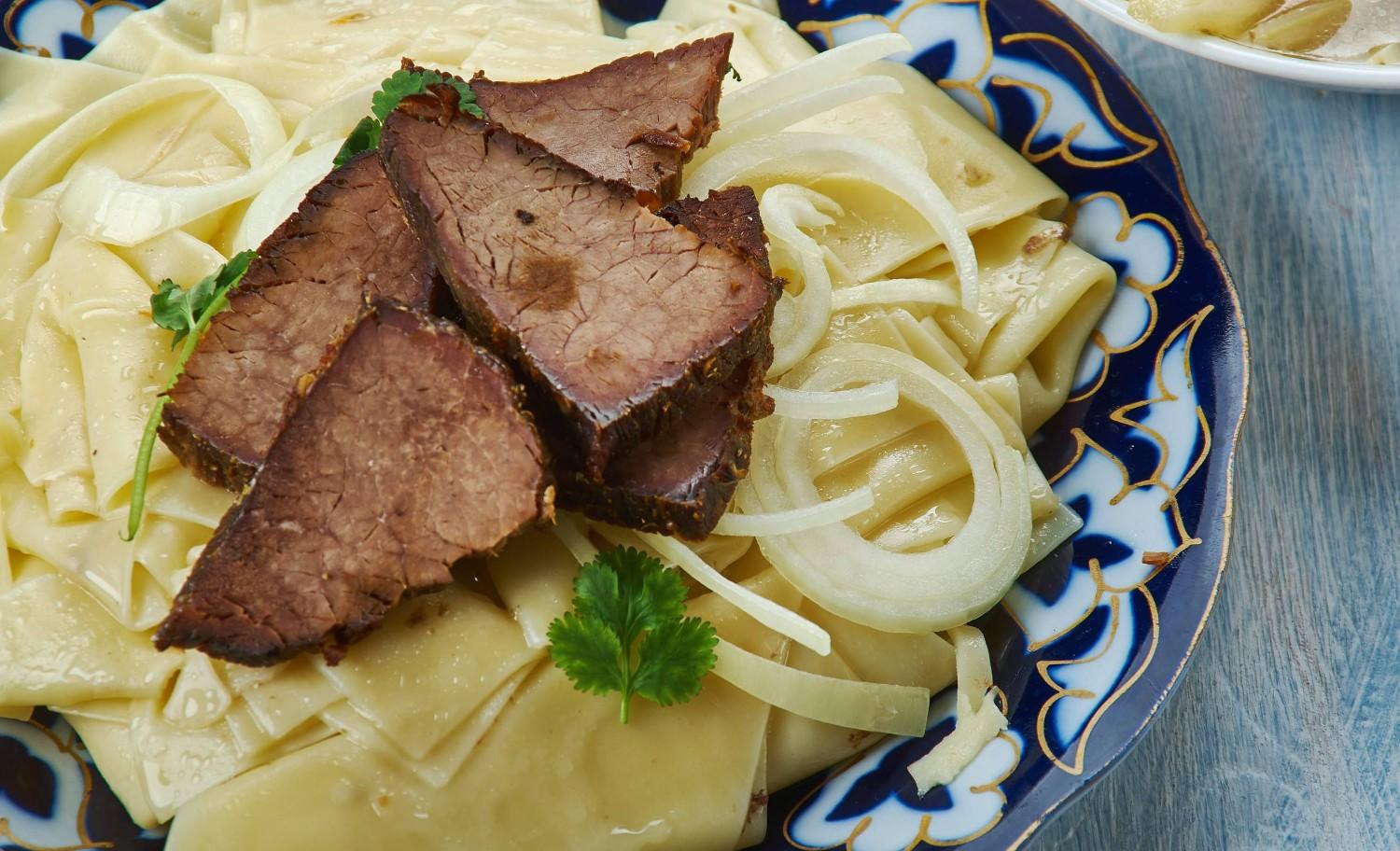 Beshbarmak Dish