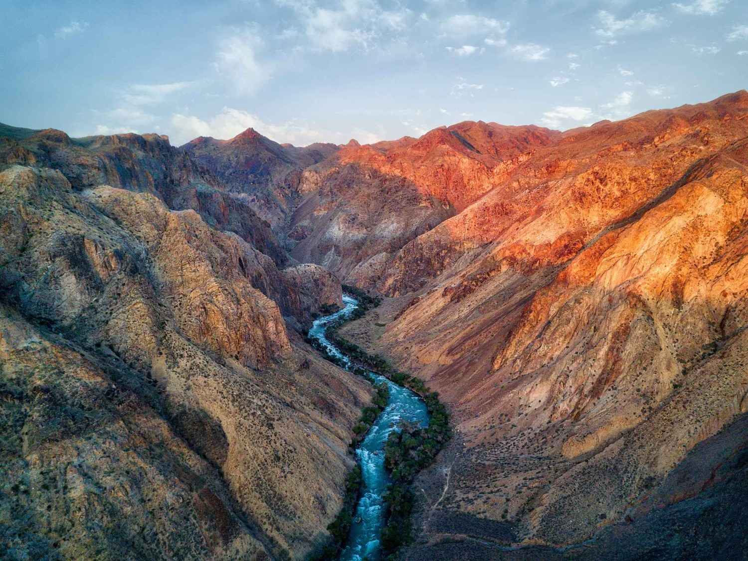 River Flowing Through Charyn Canyon Kazakhstan