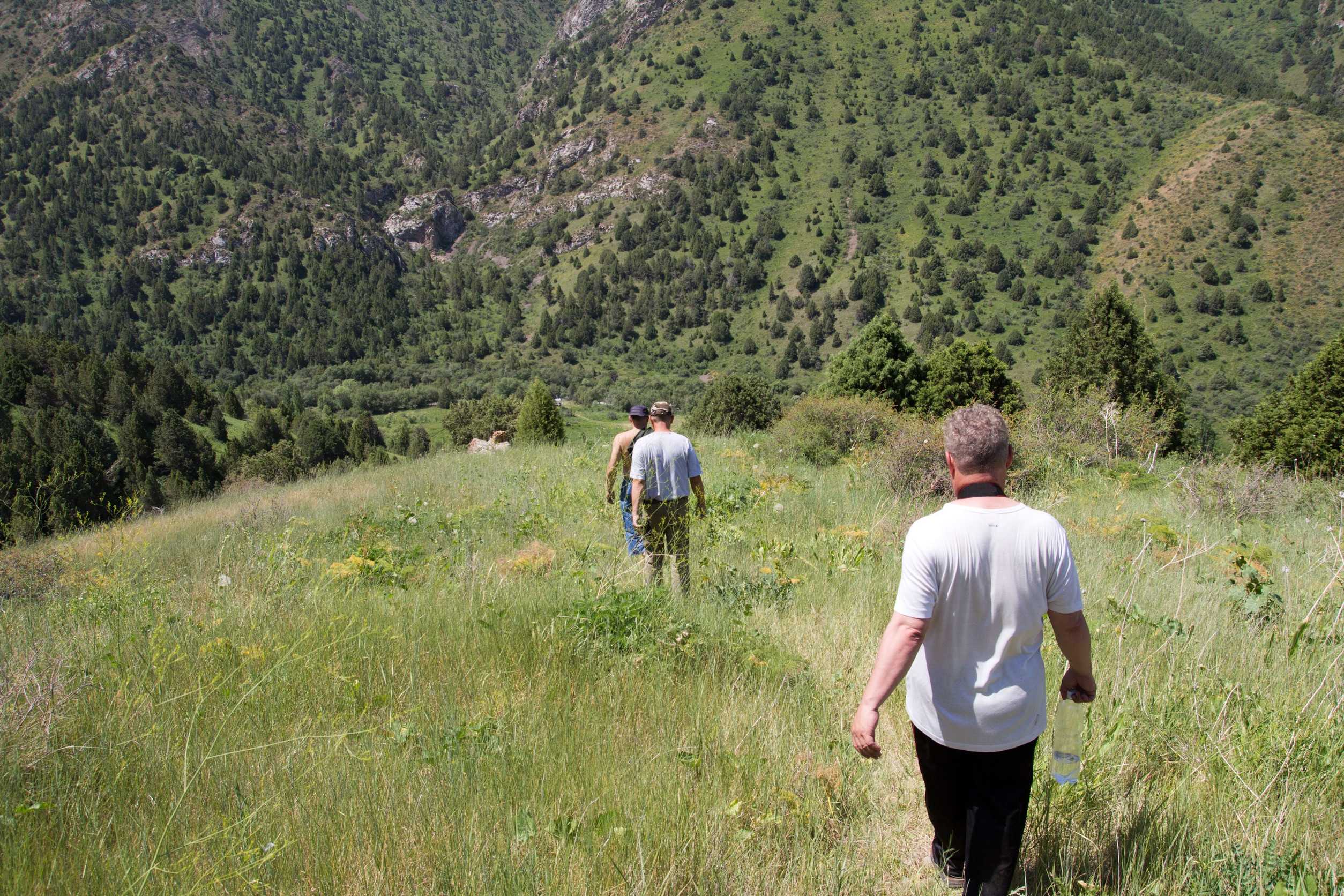 Travellers In The Mountains Of Tien Shan